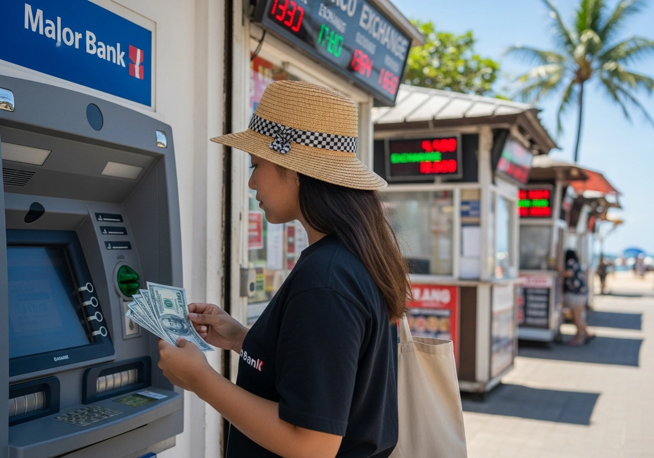 Как снять деньги на Бали