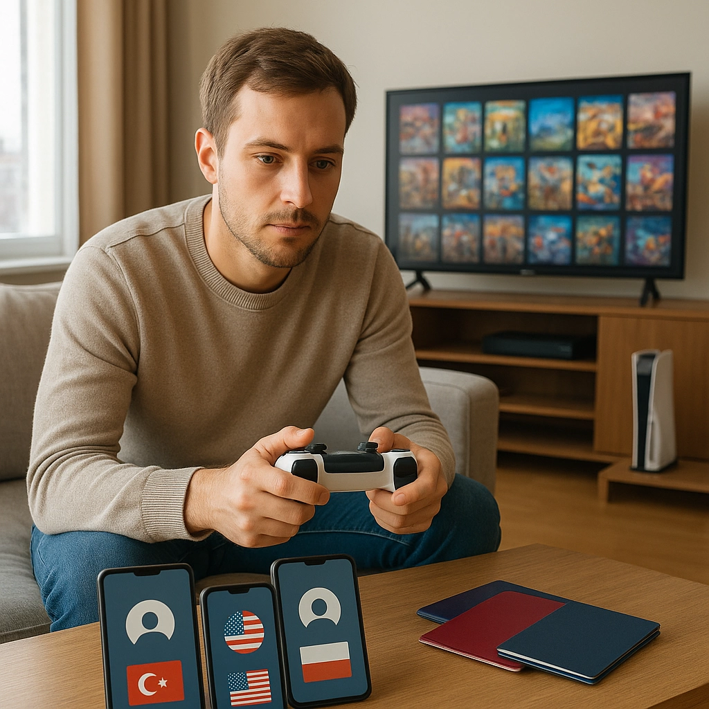 1. Иностранный аккаунт PSN (Турция, США, Польша)